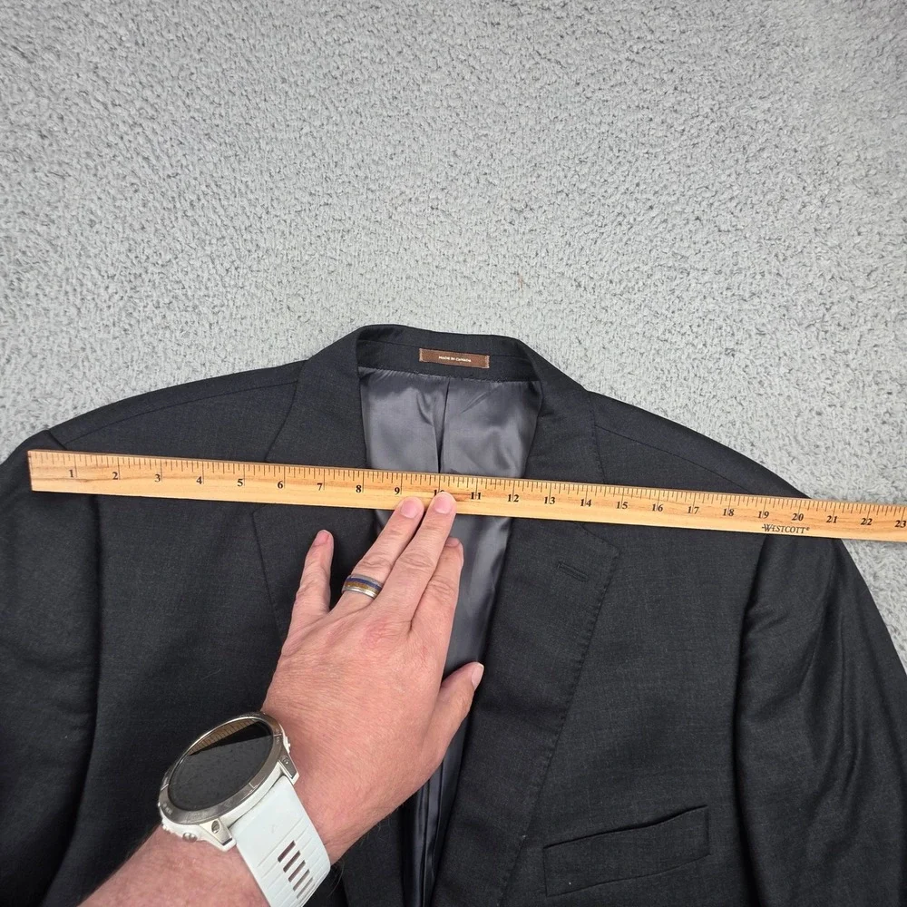 Peter Millar Sport Coat Mens 46R Charcoal Gray 100% Wool 2-Button Blazer‎ Canada